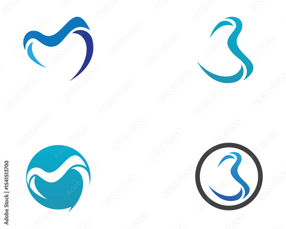 Obraz premium Dental logo Template vector illustration