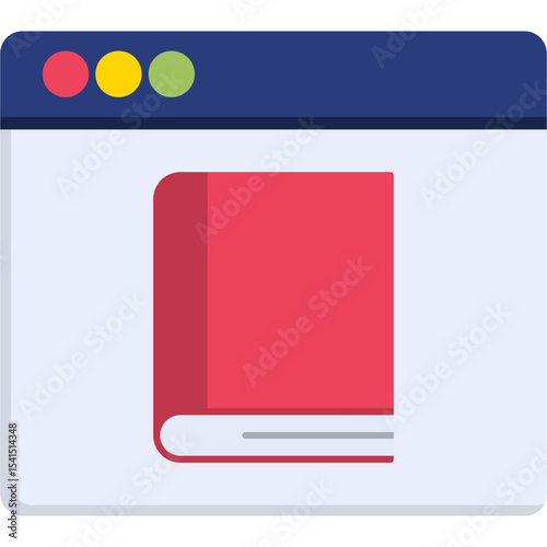 Ebook Vector Icon Design