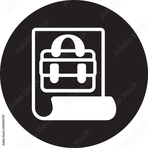 Employment glyph icon