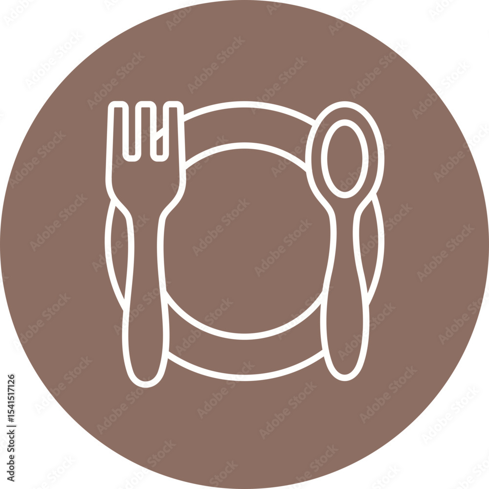 Obraz premium Dinner Icon