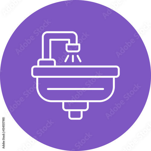 Hair wash sink Icon