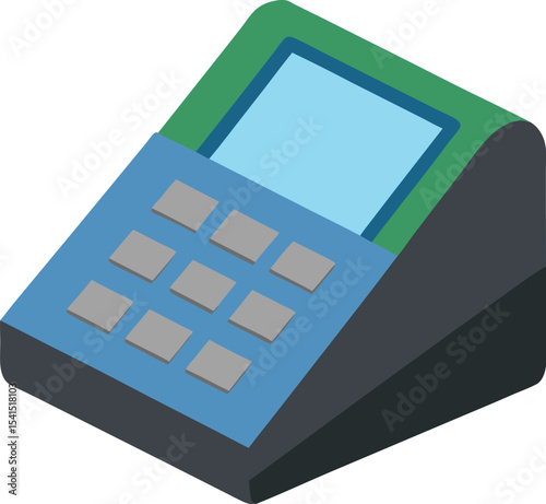 Point of sale terminal icon vector	