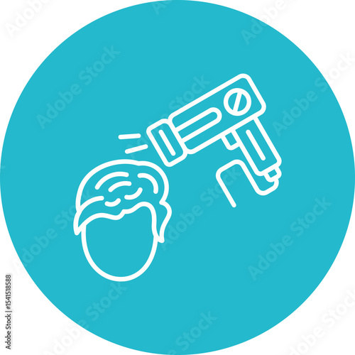 Drying hair Icon