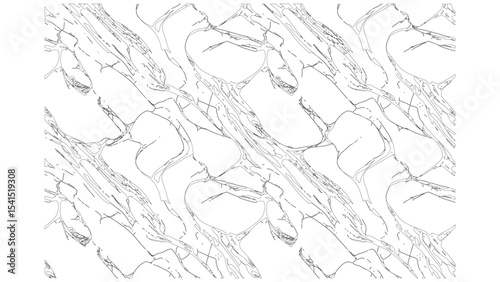 Monochrome Abstract Flowing Shapes Pattern