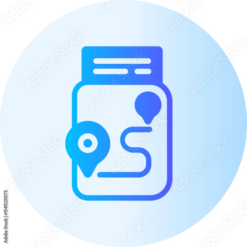 Immigration gradient icon