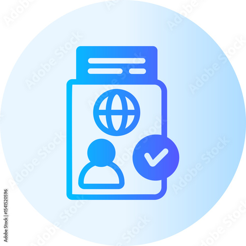 nomad visa gradient icon
