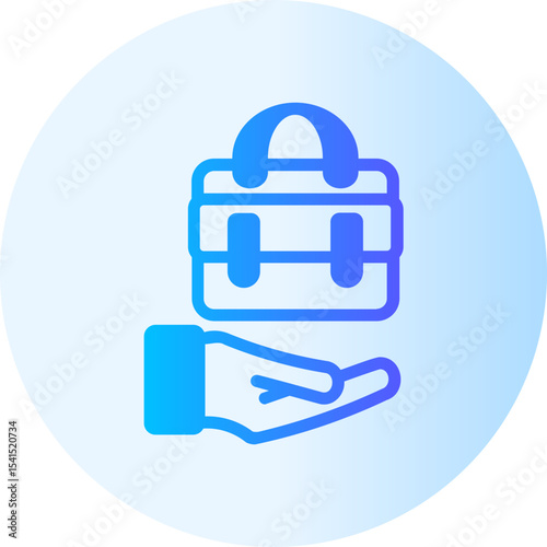 Briefcase gradient icon
