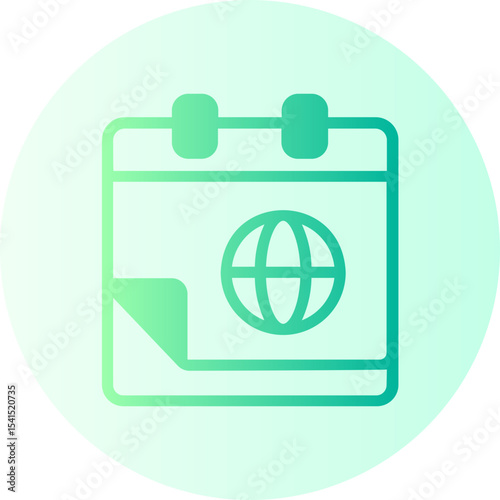 Calendar gradient icon