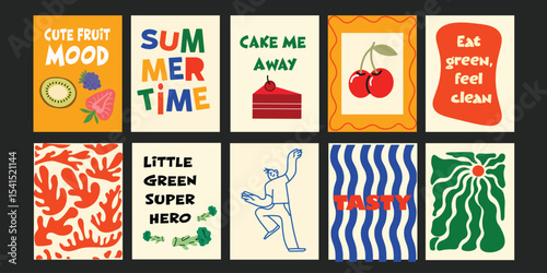 Nice Summer bistro banner set with aesthetic designs combining floral illustrations and sweet messages. Perfect for lifestyle branding, cafes, or eco markets.

