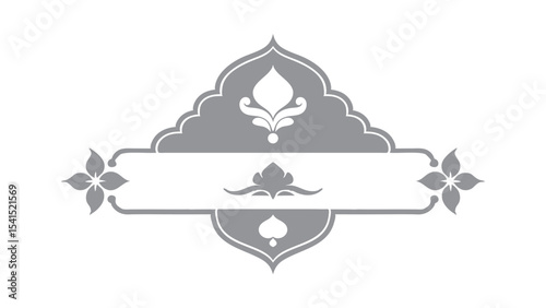 Floral Frame Element with Diamond Shape