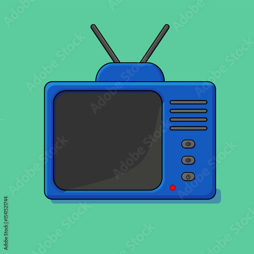 Vector illustration of retro tv 