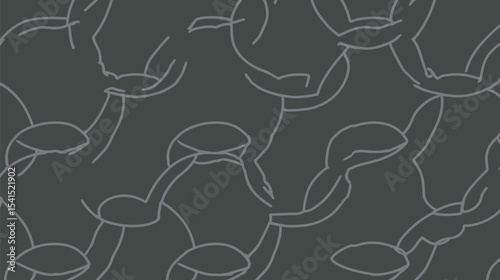 Abstract figures pattern displays repetition minimal dark backdrop