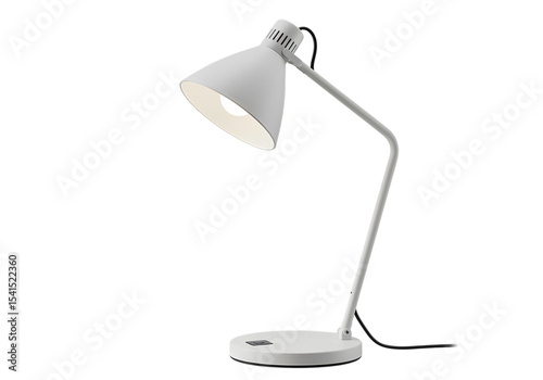Modern Desk Lamp Minimalist Design isolated on transparent baackground