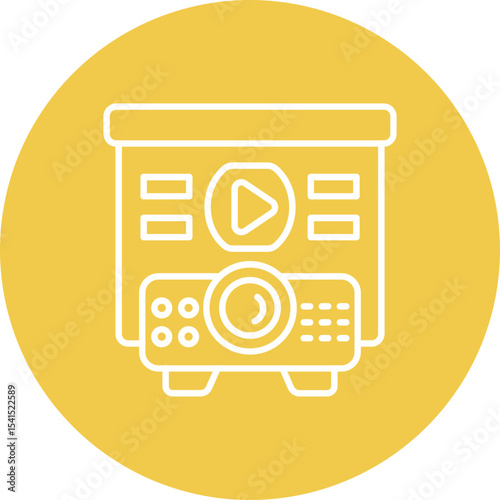 Projector screen Icon