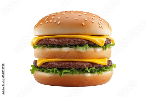 Delightful double cheeseburger