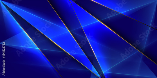 Modern blue abstract technology background, tech banner, corporate business concept, hi-tech abstract background, vector illustration for business or presentation