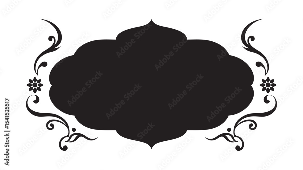 Fototapeta premium Bold Vintage Frame with Curved Corners