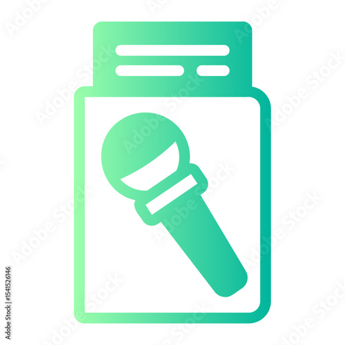 Journalist gradient icon