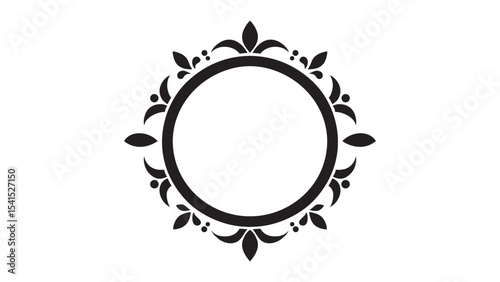 Solid Emblem Frame with Diamond Shape