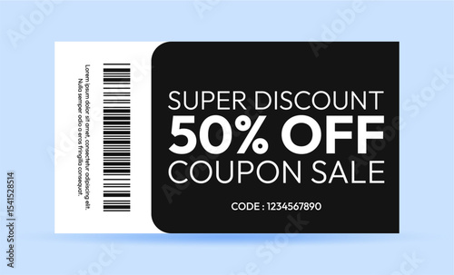 Super Sale 50 Off Coupon with Barcode