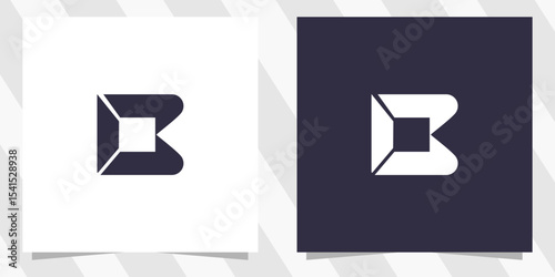 letter b logo design vector