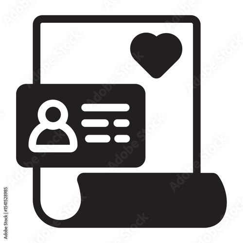 Marriage glyph icon
