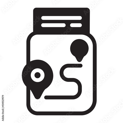 Immigration glyph icon