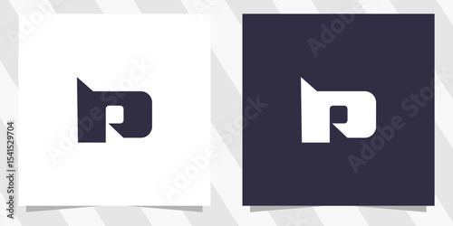 letter p logo design vector