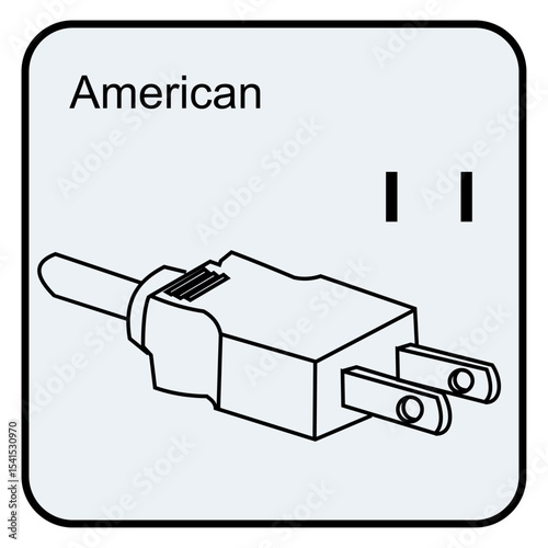 Icon socket plugin-american
