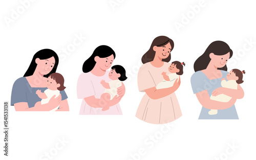 Mothers Holding Babies A Collection of Affectionate Moments