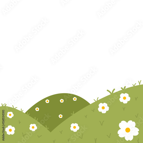 spring meadow with flowers