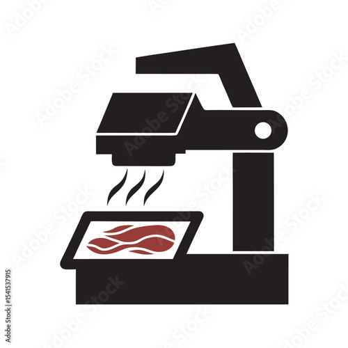 Three Dimensional Printed Alternative Protein Steak Vector Art