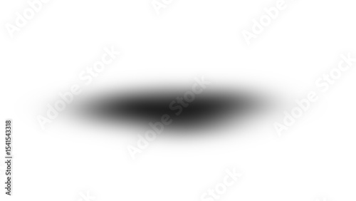 Transparent Dark Oval Shadow: Soft Blurry Hole Effect for Object Recess or Depth on Clear Background