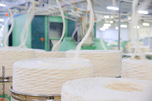 Cotton group in spinning production line factory