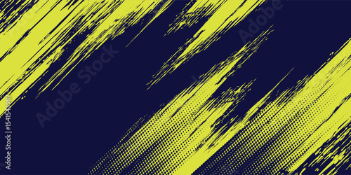 Yellow halftone on blue background. Vector glitter dotted or halftone glitter pattern texture Pop Art Style Background.dots grunge,eps10.