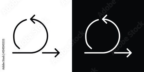 Agile icon design. simple stroke line vector icon set