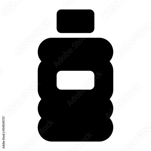 mineral water black glyph icon