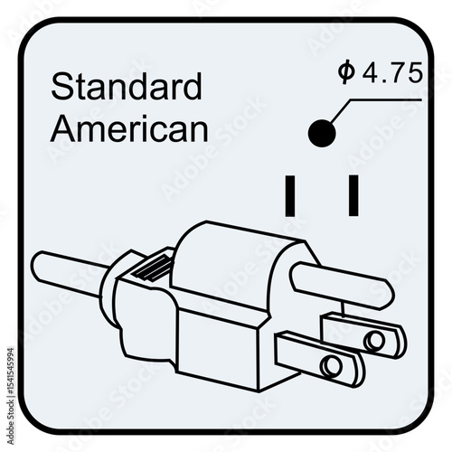Icon socket plugin-Standard american