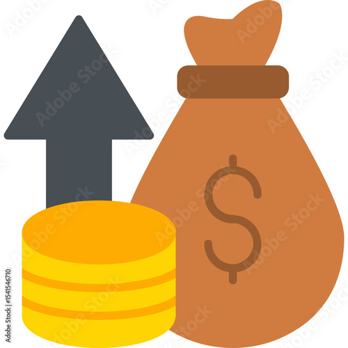 Profit Vector Icon Design