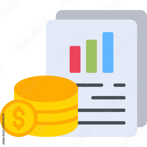 Financial Information Vector Icon Design