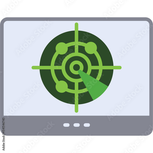 Radar Vector Icon Design