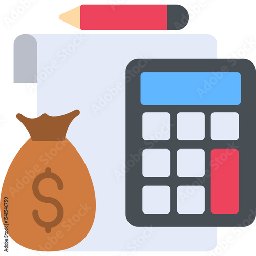 Calculate Vector Icon Design