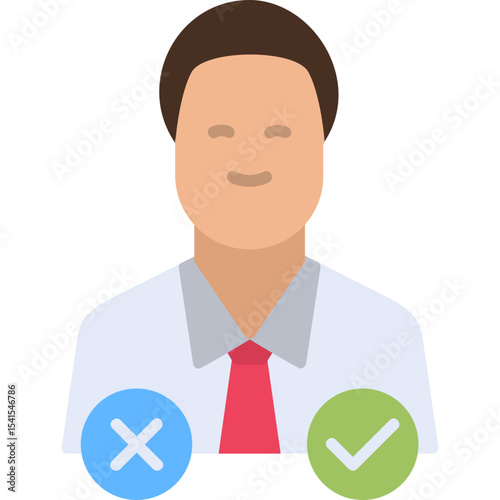 Decision Making Vector Icon Design