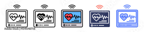 Heart Rate Sensor line icon