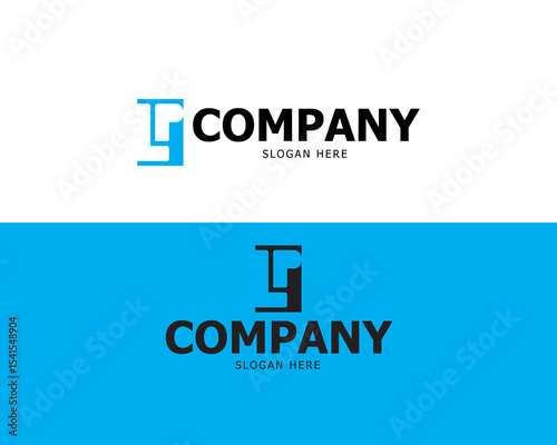 Logo Letter Initial L and P For your Company Simple Vector