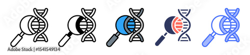 Genetic Testing line icon