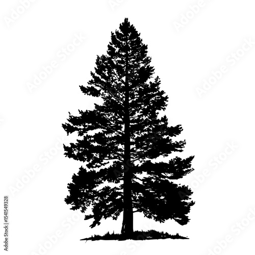 For modern and natural branding projects, a sleek icon is provided, showcasing a redwood tree in black silhouette, downloadable in svg and png with a transparent background