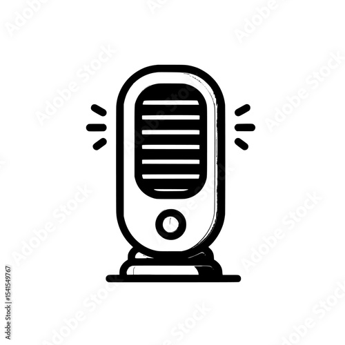 The icons include an air purifier, humidifier, air purifier icon set, and a modern air purifier outline icon, as well as a thin line black air purifier icon