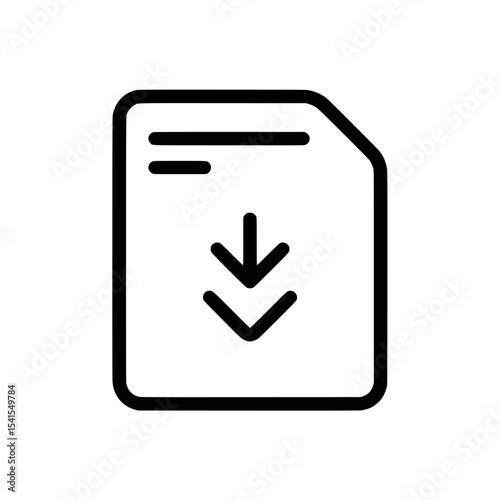 The modern illustration of the Pdf line icon, isolated and in editable Svg stroke, utilizes a simple outline design style to convey concepts like file, format, download, symbol, banner, button, and