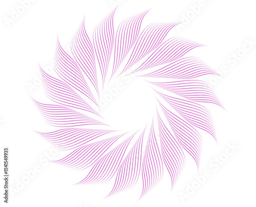 vector pink flower